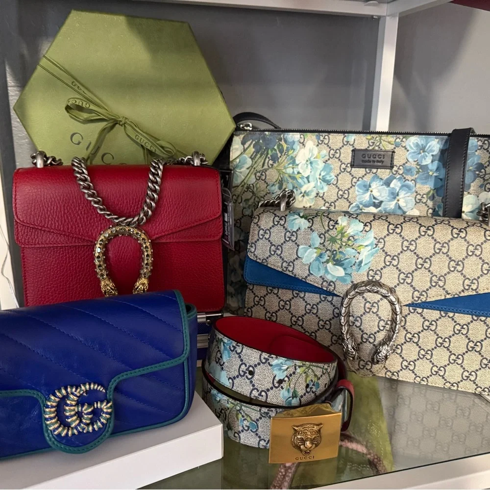 GUCCI GG Supreme Blooms Tiger Belt Size 34 - Picture 10 of 10